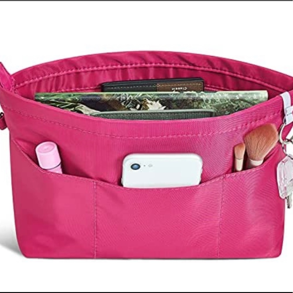 NWOT Purse organizer XL dark pink